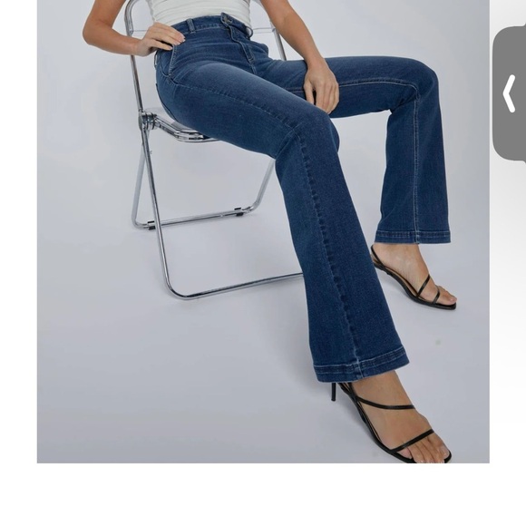 Cello Dark Blue Flare Jeans - Picture 3 of 7